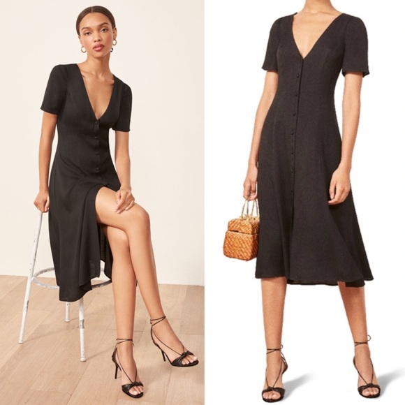 Reformation Dresses & Skirts - Reformation Locklin Midi Dress in Black